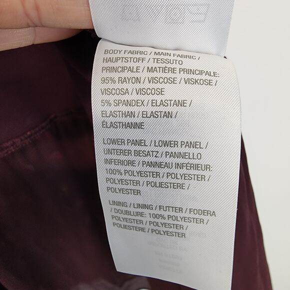 Lori Goldstein Sleeveless Cardigan Top Size XS Plum Modal Floral Chiffon Trim - Picture 11 of 12